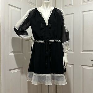 JUICY COUTURE XS Black and White dress NWOT